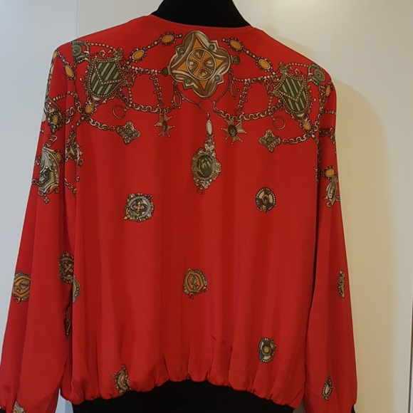 VINTAGE ROBERT JANAN bomber zip up - Picture 4 of 4